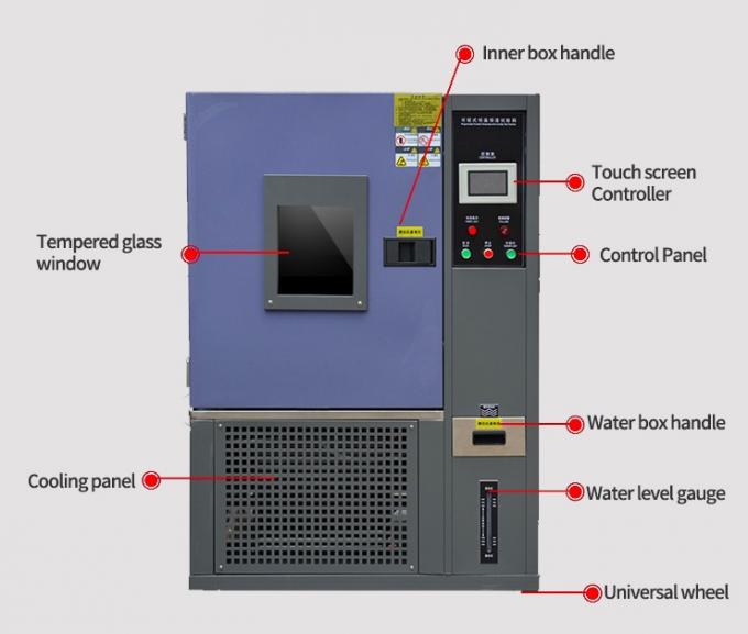 De Temperatuur van SUS304 5KW en Vochtigheidskamer, Stofdichte Materiële Testkamer 0