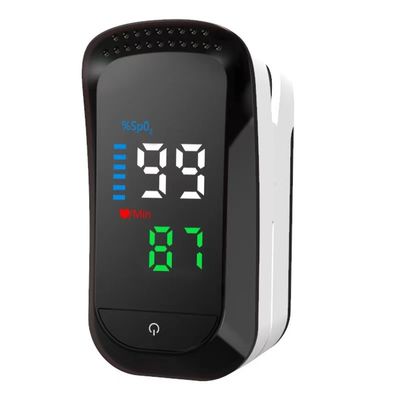 van de de Vingertopimpuls van 1.5V*2 49.5g ABS van Oximeter Hart Rate Monitor Finger Clip