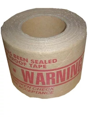 Gedrukte bruine hydroreactieve kraftpapier-tape, biologisch afbreekbare afdichtingsverpakkingstape