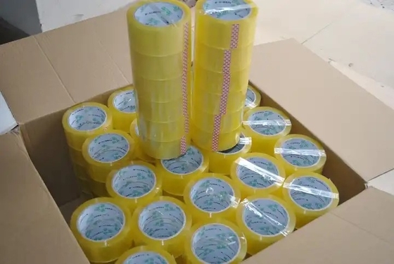 Douane Logo Acrylic Clear Packing Tape, OEM Zelfklevende Duidelijke Band