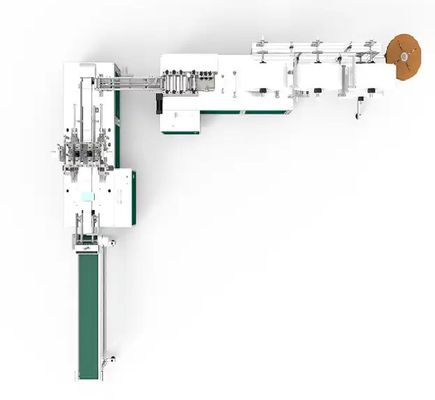 CE-gecertificeerde automatische wegwerpbare 3-laags maskermachine 100 stuks / min