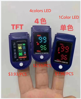 Brandkast 58*32*33.2mm 1060hPa-Impuls Oximeter met Hart Rate Monitor Dual Color OLED