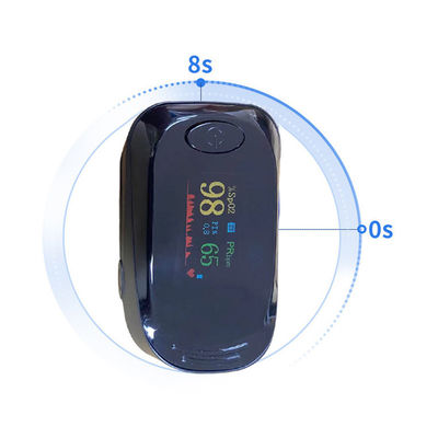 van de de Vingertopimpuls van 1.5V*2 49.5g ABS van Oximeter Hart Rate Monitor Finger Clip