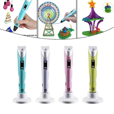 3D Printer Pen 5V 2A van Mini Intelligent Drawing met OLED-Vertoning