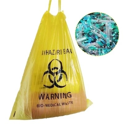 De biologisch afbreekbare Beschikbare LDPE/HDPE Vuilniszakken van Biohazard