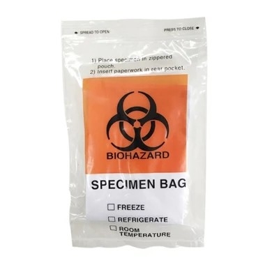 3 / 4 de lagen ontruimen LDPE Medische Autoclavable Biohazard Zakken voor Specimeninzameling